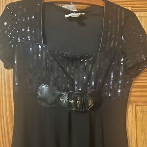 🌷Joseph Ribkoff Black Flutter Sleeve Dress
